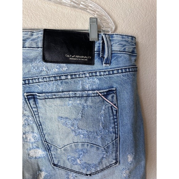 Cult of Individuality Rebel Straight Jeans Men’s 44x34 Japanese Denim - Picture 12 of 13